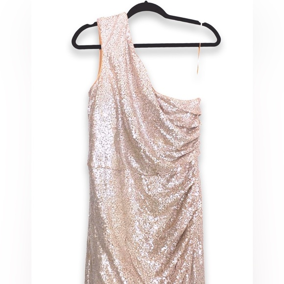 [ DRESS THE POPULATION ] Martine One Shoulder Sequin  Cocktail Dress : XXL : NWT - Picture 9 of 14